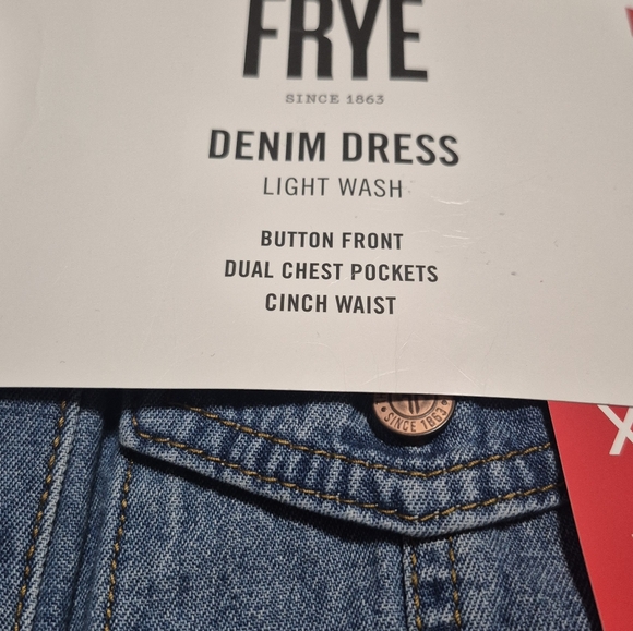 Frye Denim Dress Womens Size XS - Picture 4 of 6